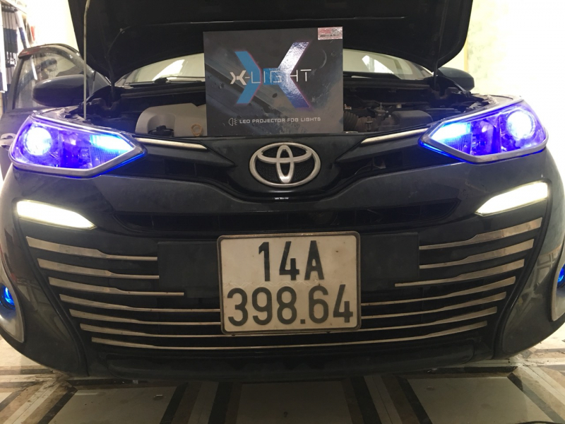 Độ đèn nâng cấp ánh sáng Nâng cấp bi Xlight F10 cho xe Toyota vios 2019
